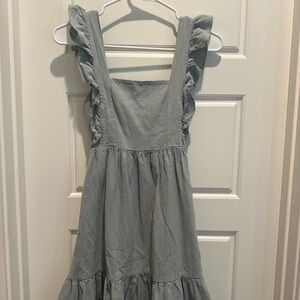 Light blue cottage core dress